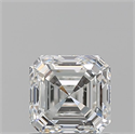 Natural Diamond 1.02 Carats, Asscher with  Cut, G Color, SI1 Clarity and Certified by GIA
