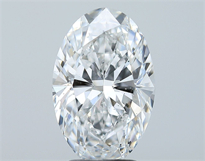 Picture of Natural Diamond 3.05 Carats, Oval with  Cut, D Color, SI1 Clarity and Certified by GIA