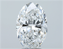 Natural Diamond 3.05 Carats, Oval with  Cut, D Color, SI1 Clarity and Certified by GIA