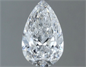 Natural Diamond 0.70 Carats, Pear with  Cut, D Color, SI1 Clarity and Certified by GIA