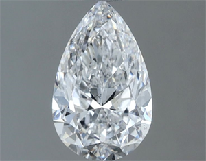 Picture of Natural Diamond 0.70 Carats, Pear with  Cut, D Color, SI1 Clarity and Certified by GIA