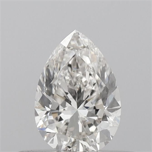 Picture of Natural Diamond 0.40 Carats, Pear with  Cut, J Color, VVS2 Clarity and Certified by GIA