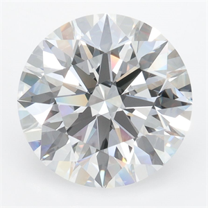 Picture of Lab Grown Diamond 4.10 Carats, Round with Excellent Cut, D Color, VVS1 Clarity and Certified by GIA