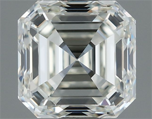 Picture of Natural Diamond 0.93 Carats, Asscher with  Cut, I Color, VVS2 Clarity and Certified by IGI