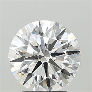 Picture of Lab Grown Diamond 3.09 Carats, Round with Ideal Cut, F Color, VVS2 Clarity and Certified by IGI