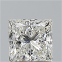 Natural Diamond 0.90 Carats, Princess with  Cut, I Color, VS2 Clarity and Certified by GIA