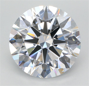 Picture of Lab Grown Diamond 4.25 Carats, Round with Ideal Cut, D Color, VS1 Clarity and Certified by IGI