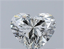 Natural Diamond 0.50 Carats, Heart with  Cut, I Color, SI1 Clarity and Certified by GIA