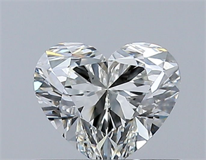 Picture of Natural Diamond 0.50 Carats, Heart with  Cut, I Color, SI1 Clarity and Certified by GIA