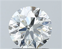 Natural Diamond 0.90 Carats, Round with Excellent Cut, H Color, VS2 Clarity and Certified by IGI
