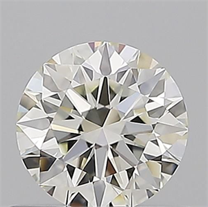 Picture of Natural Diamond 0.58 Carats, Round with Excellent Cut, J Color, VVS2 Clarity and Certified by GIA
