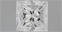 Natural Diamond 0.50 Carats, Princess with  Cut, D Color, SI1 Clarity and Certified by GIA