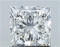 Natural Diamond 1.01 Carats, Princess with  Cut, E Color, SI1 Clarity and Certified by GIA
