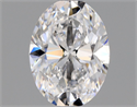 Natural Diamond 0.47 Carats, Oval with  Cut, D Color, VVS1 Clarity and Certified by GIA