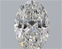 Natural Diamond 1.02 Carats, Oval with  Cut, G Color, VVS2 Clarity and Certified by GIA