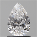 Natural Diamond 1.00 Carats, Pear with  Cut, D Color, SI1 Clarity and Certified by GIA