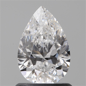 Picture of Natural Diamond 1.00 Carats, Pear with  Cut, D Color, SI1 Clarity and Certified by GIA