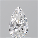 Natural Diamond 0.50 Carats, Pear with  Cut, E Color, VS1 Clarity and Certified by GIA
