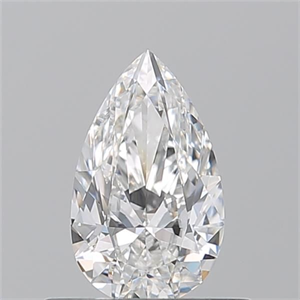 Picture of Natural Diamond 0.50 Carats, Pear with  Cut, E Color, VS1 Clarity and Certified by GIA