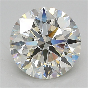 Picture of Lab Grown Diamond 3.10 Carats, Round with Ideal Cut, J Color, VS1 Clarity and Certified by IGI