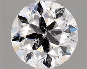Picture of Natural Diamond 1.00 Carats, Round with Very Good Cut, D Color, SI2 Clarity and Certified by IGI