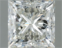Natural Diamond 0.81 Carats, Princess with  Cut, I Color, IF Clarity and Certified by IGI