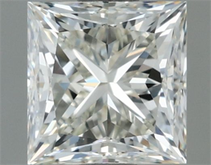 Picture of Natural Diamond 0.81 Carats, Princess with  Cut, I Color, IF Clarity and Certified by IGI