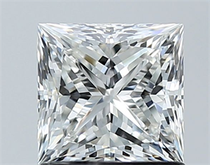 Picture of Natural Diamond 1.21 Carats, Princess with  Cut, G Color, VS1 Clarity and Certified by GIA