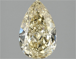 Picture of Lab Grown Diamond 2.10 Carats, Pear with  Cut, Fancy Intense Yellow Color, VVS2 Clarity and Certified by IGI