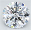 Lab Grown Diamond 3.10 Carats, Round with Ideal Cut, D Color, VVS1 Clarity and Certified by IGI
