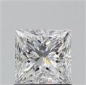 Natural Diamond 1.01 Carats, Princess with  Cut, F Color, SI2 Clarity and Certified by GIA