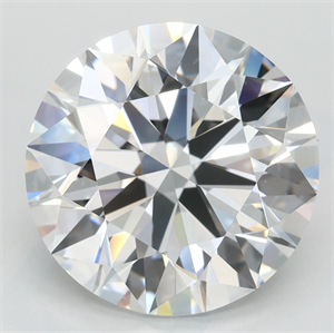 Picture of Lab Grown Diamond 5.04 Carats, Round with Excellent Cut, D Color, VVS1 Clarity and Certified by GIA
