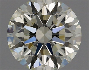 Picture of Natural Diamond 0.92 Carats, Round with Excellent Cut, K Color, VS1 Clarity and Certified by GIA