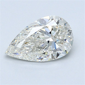 Foto Diamante Natural 1.70 quilates, De pera , Color H, claridad SI2 y certificado GIA de