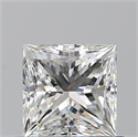 Diamante Natural 0.72 quilates, Princesa , Color G, claridad IF y certificado GIA