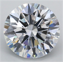 Lab Grown Diamond 4.19 Carats, Round with Ideal Cut, E Color, VS1 Clarity and Certified by IGI