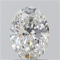 Natural Diamond 1.01 Carats, Oval with  Cut, F Color, SI1 Clarity and Certified by GIA
