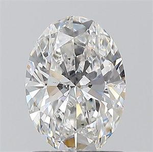 Picture of Natural Diamond 1.01 Carats, Oval with  Cut, F Color, SI1 Clarity and Certified by GIA