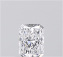 Natural Diamond 0.50 Carats, Radiant with  Cut, D Color, VS2 Clarity and Certified by GIA