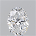 Natural Diamond 1.01 Carats, Oval with  Cut, D Color, VVS2 Clarity and Certified by GIA