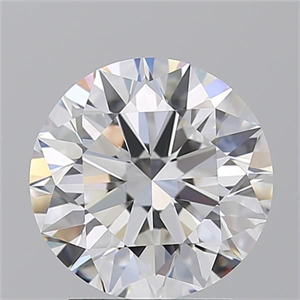 Picture of Natural Diamond 2.50 Carats, Round with Excellent Cut, F Color, VVS2 Clarity and Certified by GIA