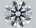 Lab Grown Diamond 2.06 Carats, Round with Ideal Cut, D Color, VS1 Clarity and Certified by IGI