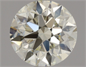 Natural Diamond 1.70 Carats, Round with Excellent Cut, L Color, VS1 Clarity and Certified by HRD