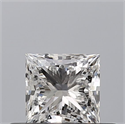 Natural Diamond 0.41 Carats, Princess with  Cut, E Color, VVS2 Clarity and Certified by GIA
