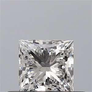 Picture of Natural Diamond 0.41 Carats, Princess with  Cut, E Color, VVS2 Clarity and Certified by GIA
