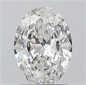 Natural Diamond 1.00 Carats, Oval with  Cut, F Color, VS1 Clarity and Certified by GIA