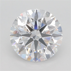 Picture of Lab Grown Diamond 4.10 Carats, Round with Excellent Cut, D Color, VVS1 Clarity and Certified by GIA