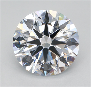 Picture of Lab Grown Diamond 4.00 Carats, Round with Ideal Cut, E Color, VVS2 Clarity and Certified by IGI