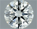 Natural Diamond 0.50 Carats, Round with Excellent Cut, J Color, VVS1 Clarity and Certified by IGI