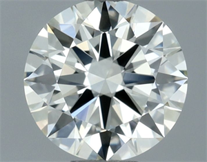 Picture of Natural Diamond 0.50 Carats, Round with Excellent Cut, J Color, VVS1 Clarity and Certified by IGI